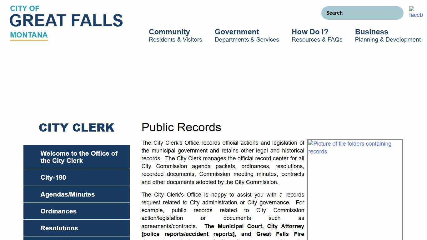 Public Records | City of Great Falls Montana